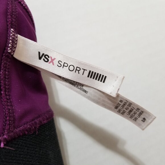 Victoria's Secret bra Small VSX The Player racerback workout gym sports zebra - Picture 8 of 8